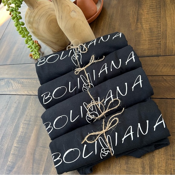 BOLIVIANA Graphic tee t-shirt Short Sleeve in Black PERSONALIZED - Picture 5 of 6